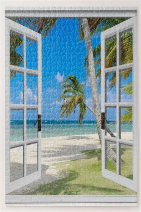 1000 Piece Coastal Themed Beach Scene Jigsaw Puzzle | Zazzle | Beach scenes, Jigsaw puzzles, Scene