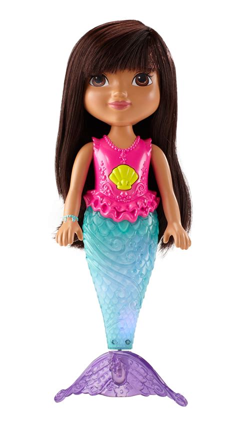 Nickelodeon Sparkle & Swim Mermaid Dora by Fisher-Price | Dora and friends, Dora doll, Mermaid toys