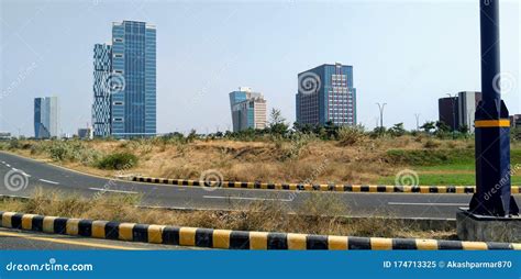 Gandhinagar City Name Displayed On Text Form On Geographical Location Map Royalty-Free Stock ...