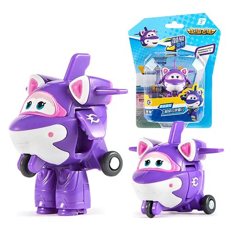 New Season 7 Mini Super Wings Deformation Mini Airplane ABS Robot toy ...