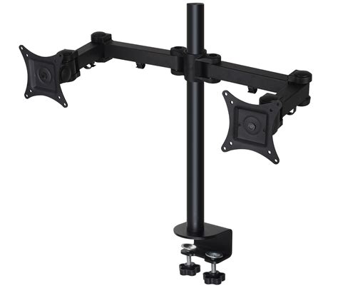 MDM12D Dual LED LCD Monitor Stand Desk Mount Bracket Tilt Swivel Rotate ...