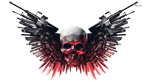 Skulls And Guns Wallpaper - WallpaperSafari