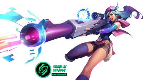 Arcade Caitlyn - Render by LoL-Overlay on DeviantArt