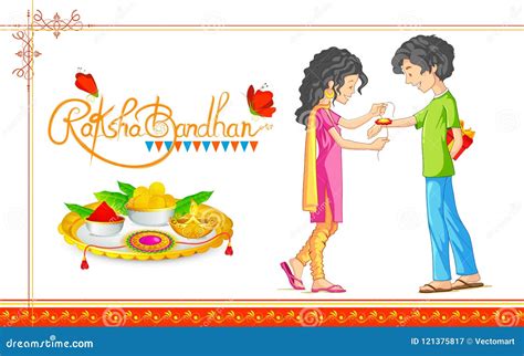 Raksha Bandhan Background Cartoon Vector | CartoonDealer.com #42756531