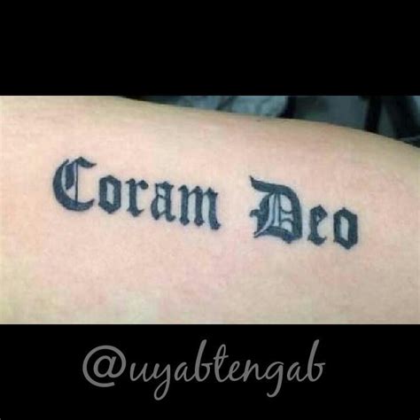 Discover 70+ coram deo tattoo meaning best - in.coedo.com.vn