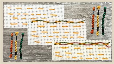 Running stitch with variations | Slow Stitching Inspirations