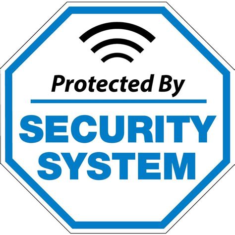 HY-KO 4 in. x 4 in. Vinyl Security System Sign-HSV-201 - The Home Depot