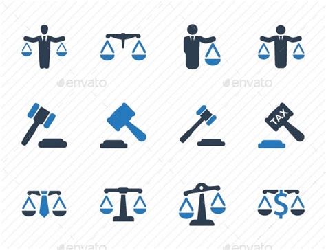 Business Law Icons - Blue Version | Law icons, Business icon, Business law