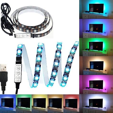 [22% OFF] KWB 5V USB LED Strip Light 5050 SMD Waterproof With RGB Controller | Rosegal