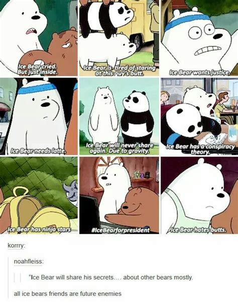 Ice bear | Ice bear we bare bears, Bear quote, We bare bears