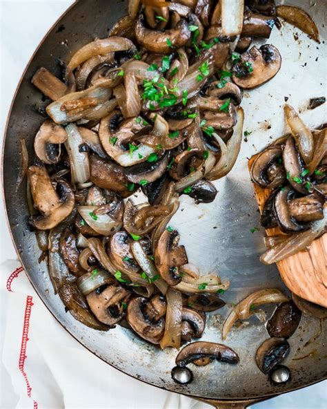 Easy Sauteed Mushrooms and Onions – A Couple Cooks