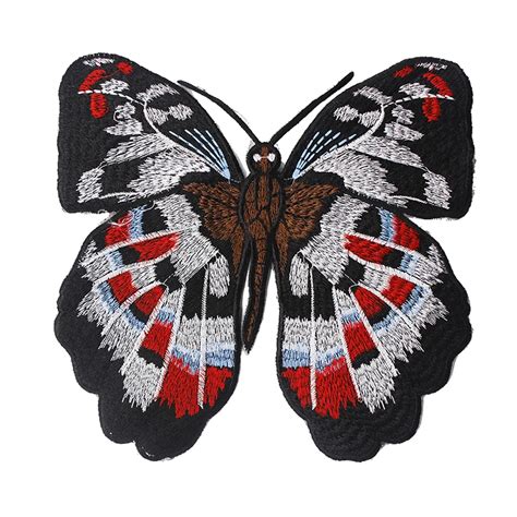 20piece Butterfly Embroidered Cloth Patches Decoration Sew On Patches ...