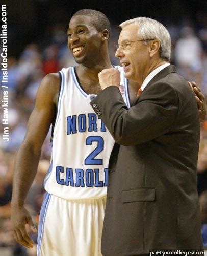 Photo: Raymond Felton and Roy Williams - Tar Heel Times