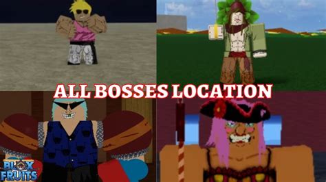 Every BOSS Location and EVERY BOSS DROP (1st sea - 3rd sea) | Blox ...