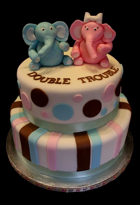 Elephant Babyshower Cake - CakeCentral.com