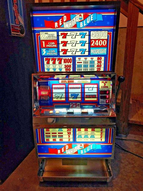 IGT S Plus Red White And Blue Authentic 25 Cent Slot Machine | CoinOp ...