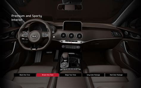 Kia Stinger Interior Color Options