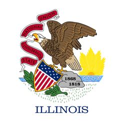 Illinois flag emoji - Country flags