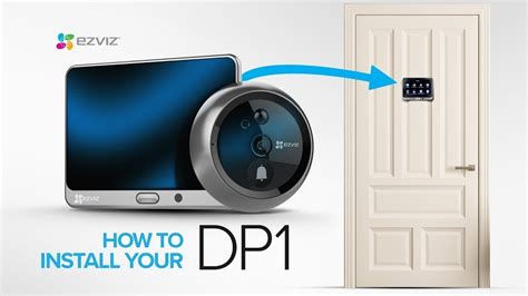 How to set up and install EZVIZ DP1 Wire-Free Smart Door Viewer - YouTube