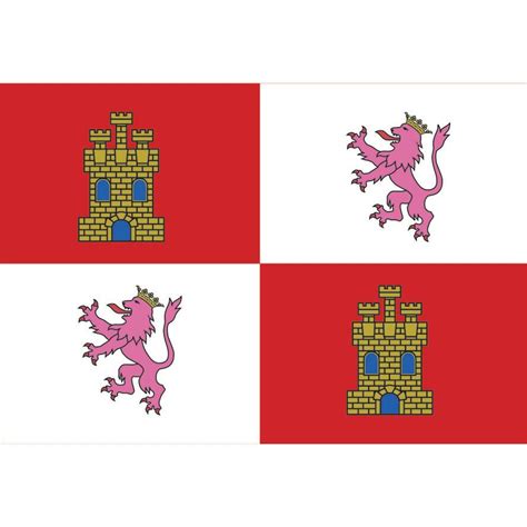 Flag of Castilla (2X3ft)(4x6ft)(96X144cm)size100D PolyesterTextile ...