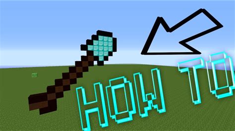 Minecraft : How To Make A Diamond Shovel Pixel Art /W Killerkev - YouTube