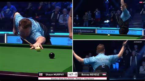 Shaun Murphy hits incredible 147 break in under eight minutes during ...