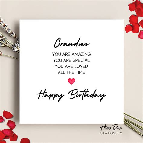 free printable birthday cards grandson printable world holiday - free ...