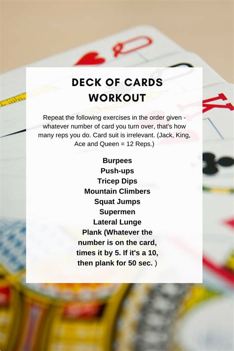 Deck of Cards Workouts — Karen Nicholas Training