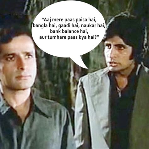 Amitabh Bachchan and Shashi Kapoor in Deewar | Amitabh Bachchan ...