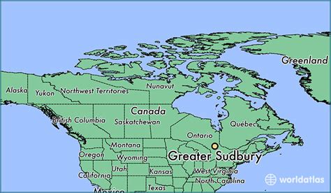 Where is Greater Sudbury, ON? / Greater Sudbury, Ontario Map - WorldAtlas.com