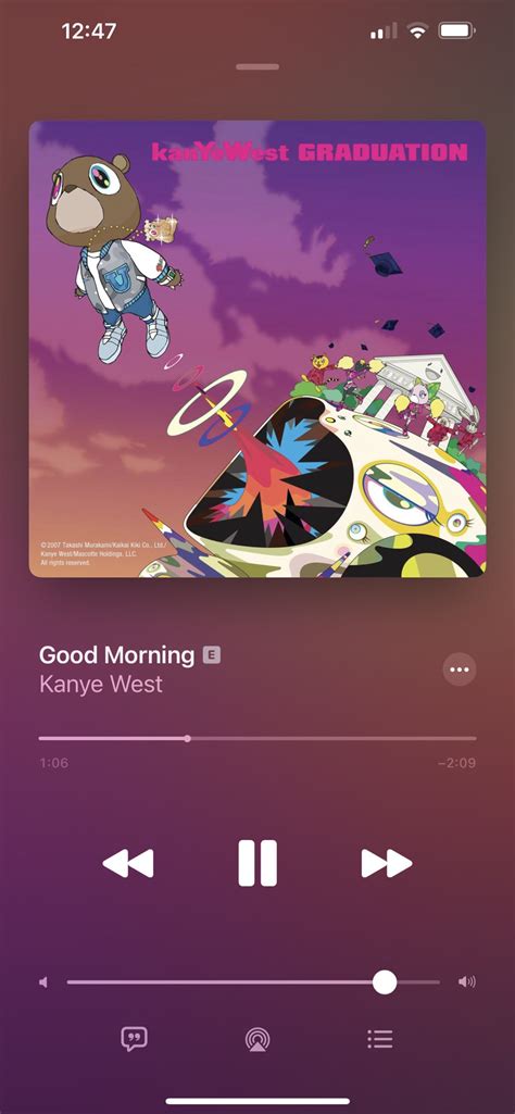 ZAQQ *da 🐐 no 🧢* on Twitter: "Good Morning by Kanye West is literally the morning anthem & no 1 ...