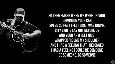 Luke Combs - FAST CAR (Lyrics) - YouTube