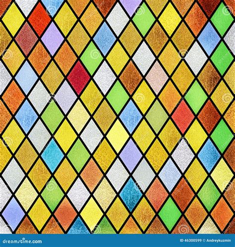 Colorful Abstract Stained Glass Window Background Stock Photo - Image ...