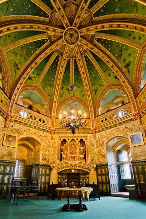 Drawing room and ceiling, Castell Coch by Chris Spracklen | Castles interior, Beautiful ...