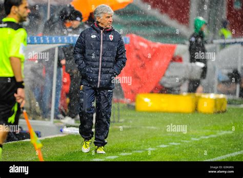 Gian Piero Gasperini Genoa Football Club's manager during the Serie A ...