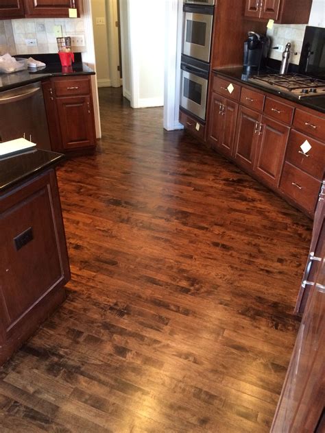 Maple stained Dark Walnut | Black hardwood floors, Hardwood floors ...