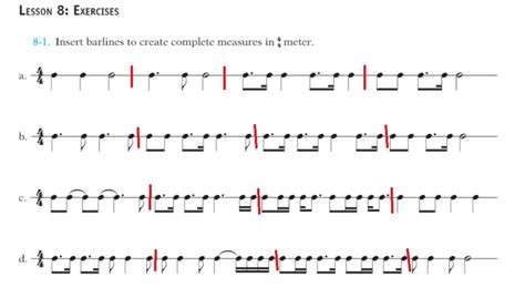 [Solved] where do the bar lines go in lesson 8 pg 75 of elements of ...