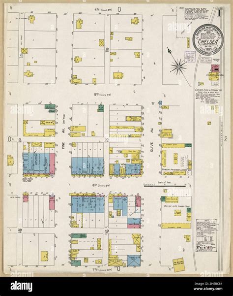 Map of chelsea oklahoma hi-res stock photography and images - Alamy