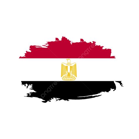 Egypt Flag With Brush Strokes Vector Desing, Egypt Flag Brush, Egypt ...