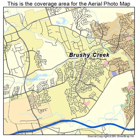 Aerial Photography Map of Brushy Creek, TX Texas