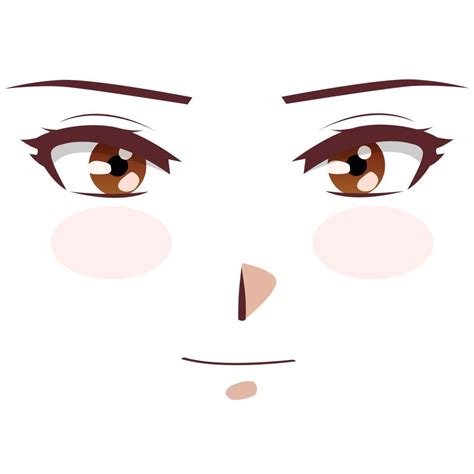 anime boy face 15800920 Vector Art at Vecteezy