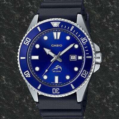 Casio MDV106B-2A Men's Duro 200M WR Blue Watch Diver Analog Sports New 2020 889232257914 | eBay