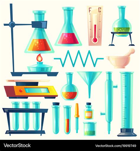 Cartoon Science Equipment