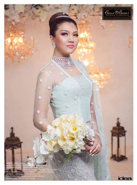 32 best Myanmar Wedding Dress images on Pinterest | Short wedding gowns ...