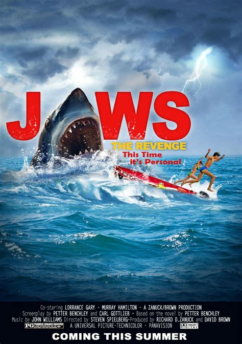 JAWS The Revenge 빈티지 영화 유화 캔버스 아트, 프린트 월 아트, 거실, 침실 장식|그림 & 서예 ...