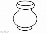 Small Vase Coloring Page sketch template