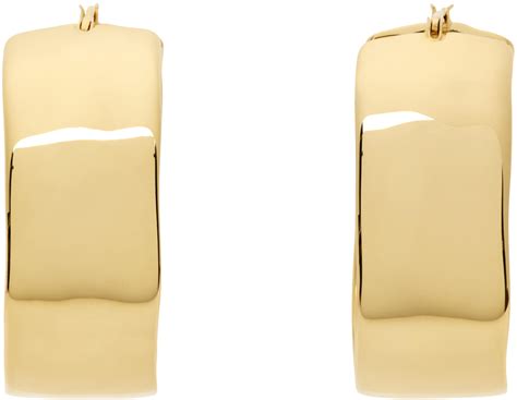 Jil Sander Gold Hoop Earrings Jil Sander