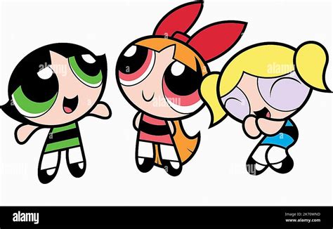 BUTTERCUP, BLOSSOM, BUBBLES, THE POWERPUFF GIRLS, 2002 Stock Photo - Alamy