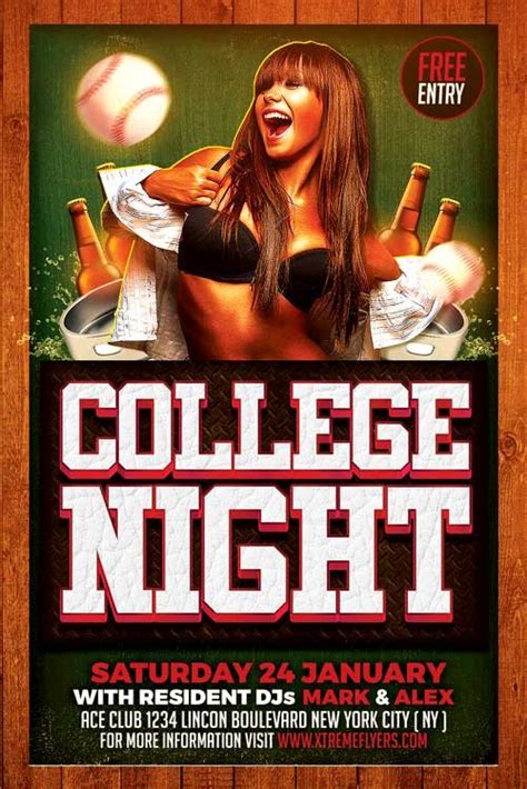 College Party Flyer Template – XtremeFlyers