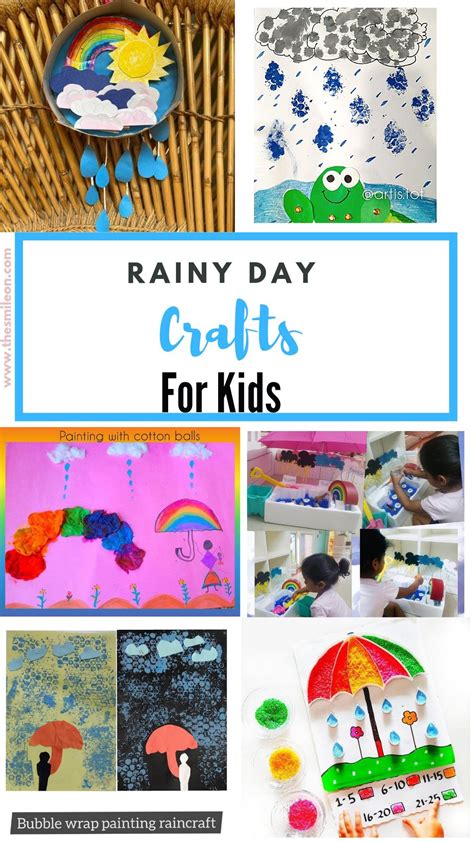 Rainy Day Activities and Crafts for Kids in 2021 | Rainy day activities, Rainy day activities ...
